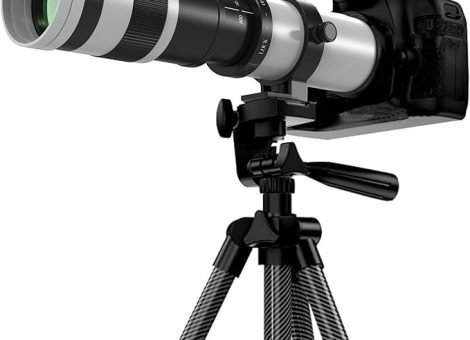 420-800mm Telephoto Lens for Canon – EF Lens for Canon DSLR, Manual Focus MF Zoom Lens for Canon EOS Rebel SL3 SL2 SL1 T8i T7i T7 T6 4000D 1500D 90D 80D 77D 70D 60D 7D 6D 5D 1D DSLR Cameras